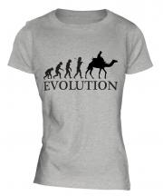 Camel Riding Evolution Ladies T-Shirt