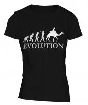 Camel Riding Evolution Ladies T-Shirt