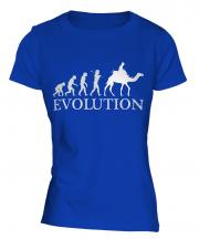 Camel Riding Evolution Ladies T-Shirt