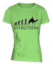Camel Riding Evolution Ladies T-Shirt
