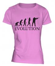 Clay Pigeon Shooting Evolution Ladies T-Shirt