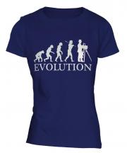Vintage Photographer Evolution Ladies T-Shirt