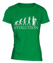 Vintage Photographer Evolution Ladies T-Shirt