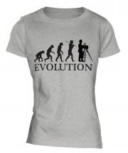 Vintage Photographer Evolution Ladies T-Shirt