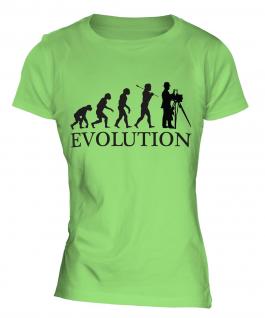 Vintage Photographer Evolution Ladies T-Shirt