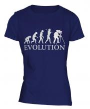 Retro Photographer Evolution Ladies T-Shirt