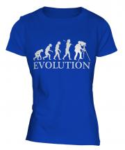 Retro Photographer Evolution Ladies T-Shirt