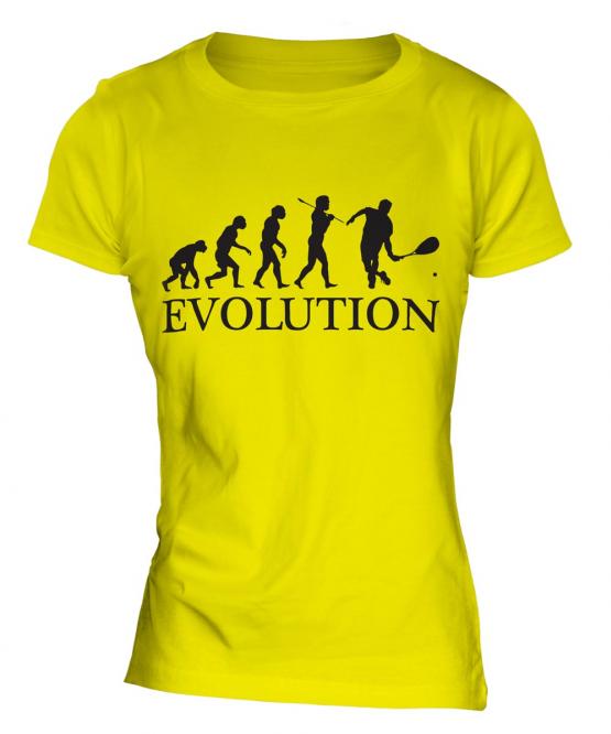 Squash Player Evolution Ladies T-Shirt