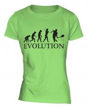 Squash Player Evolution Ladies T-Shirt