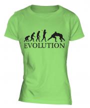 Sumo Wrestler Evolution Ladies T-Shirt