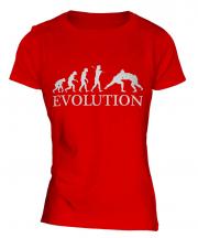 Sumo Wrestler Evolution Ladies T-Shirt