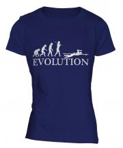 Swimmer Evolution Ladies T-Shirt
