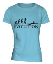 Swimmer Evolution Ladies T-Shirt