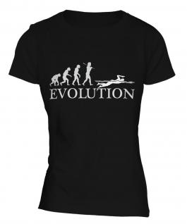 Swimmer Evolution Ladies T-Shirt