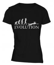 Swimmer Evolution Ladies T-Shirt