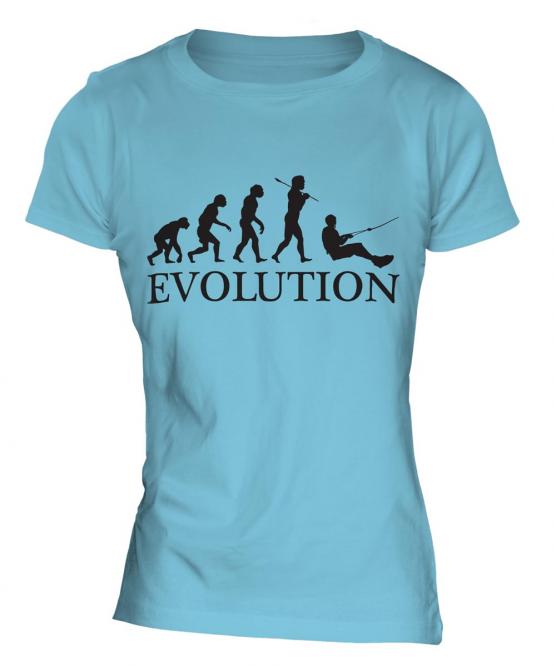 Water Skiing Evolution Ladies T-Shirt