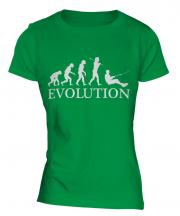 Water Skiing Evolution Ladies T-Shirt