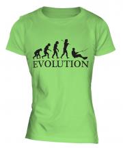 Water Skiing Evolution Ladies T-Shirt