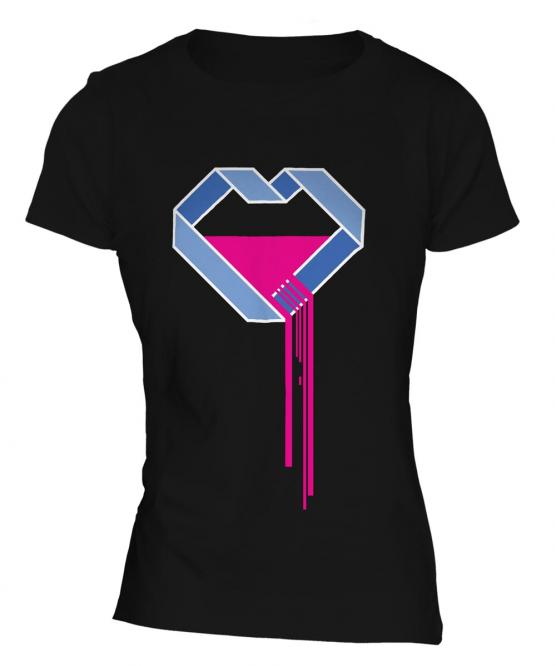 Bleeding Heart Ladies T-Shirt
