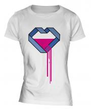 Bleeding Heart Ladies T-Shirt