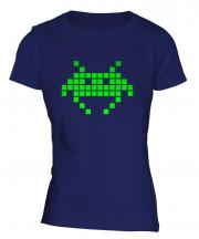 Neon Space Invader Ladies T-Shirt