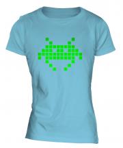 Neon Space Invader Ladies T-Shirt
