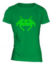 Neon Space Invader Ladies T-Shirt