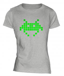 Neon Space Invader Ladies T-Shirt