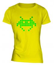 Neon Space Invader Ladies T-Shirt