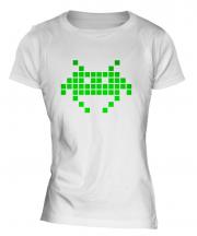 Neon Space Invader Ladies T-Shirt