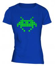 Neon Space Invader Ladies T-Shirt
