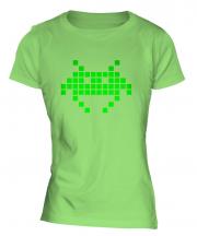 Neon Space Invader Ladies T-Shirt