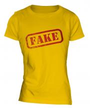 Fake Stamp Ladies T-Shirt