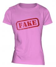 Fake Stamp Ladies T-Shirt