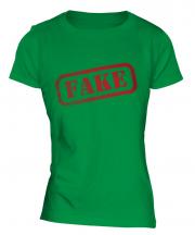 Fake Stamp Ladies T-Shirt