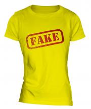 Fake Stamp Ladies T-Shirt
