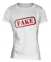 Fake Stamp Ladies T-Shirt