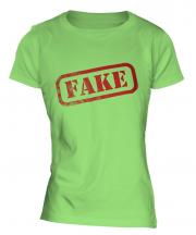 Fake Stamp Ladies T-Shirt