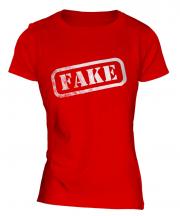 Fake Stamp Ladies T-Shirt
