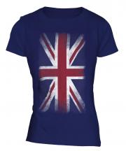 Union Jack Faded Flag Ladies T-Shirt