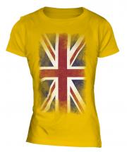 Union Jack Faded Flag Ladies T-Shirt