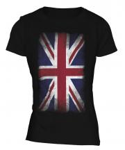 Union Jack Faded Flag Ladies T-Shirt