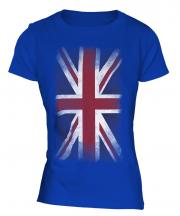 Union Jack Faded Flag Ladies T-Shirt