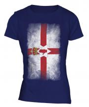 Northern Ireland Faded Flag Ladies T-Shirt