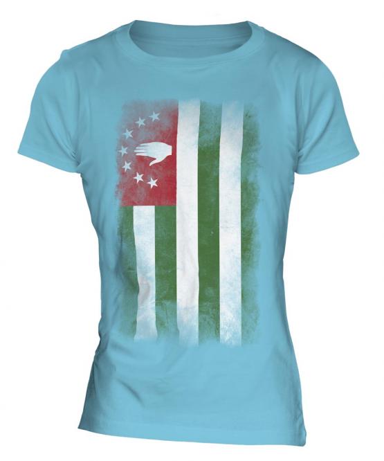 Abkhazia Faded Flag Ladies T-Shirt