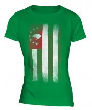 Abkhazia Faded Flag Ladies T-Shirt