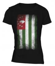 Abkhazia Faded Flag Ladies T-Shirt