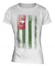 Abkhazia Faded Flag Ladies T-Shirt