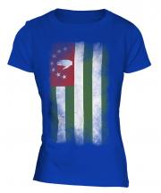 Abkhazia Faded Flag Ladies T-Shirt