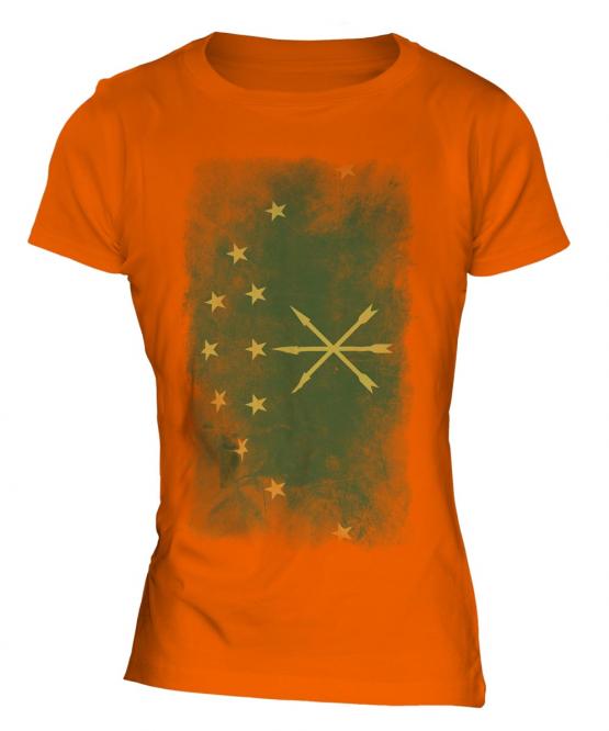 Adygea Faded Flag Ladies T-Shirt